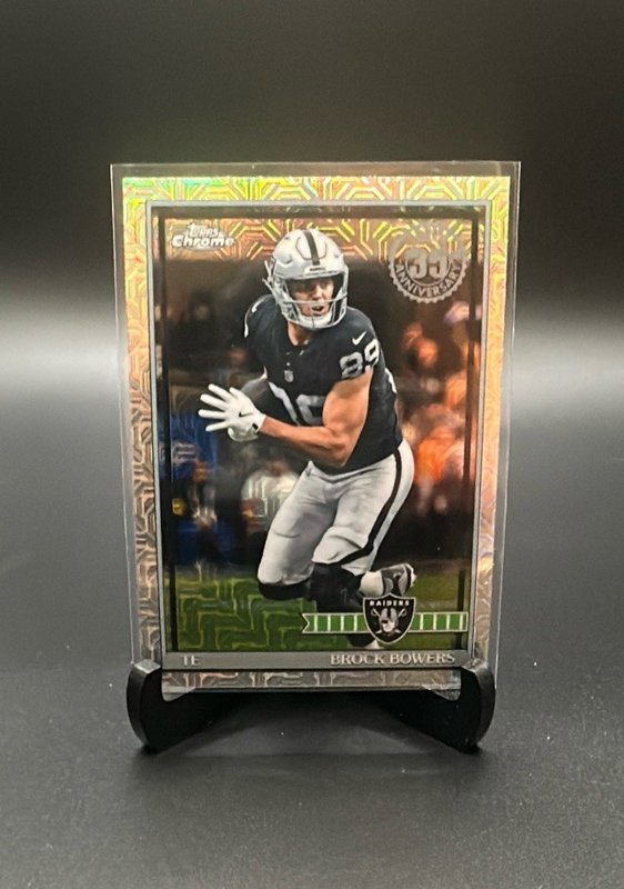 2026 Topps Flagship #91TC-34 Brock Bowers 1991 Topps Football Chrome