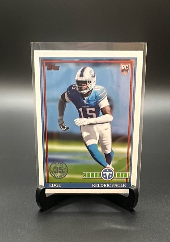 2026 Topps Flagship #91TR-44 Keldric Faulk 1991 Topps Football Rookies