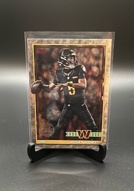 2026 Topps Flagship #91TF-44 Jayden Daniels 1991 Topps Football Crackle