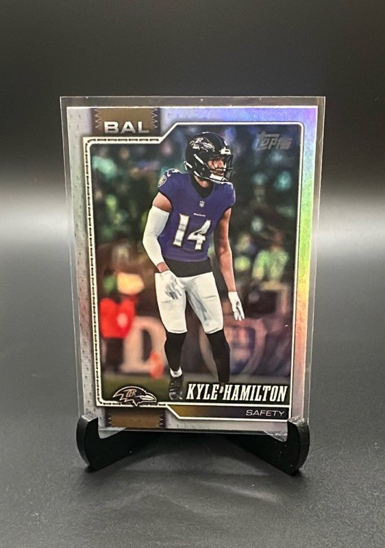 2026 Topps Flagship #19 Kyle Hamilton Rainbow Foil