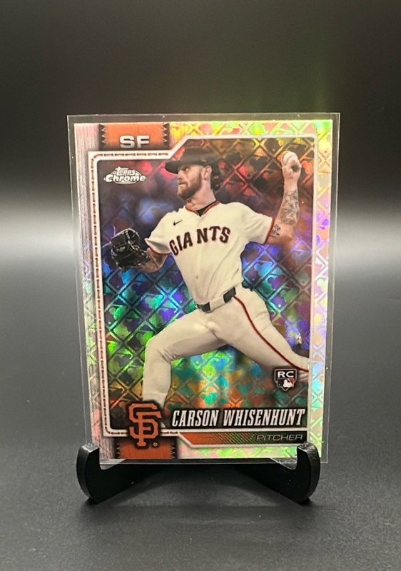 2026 Topps Chrome Logofractor Edition #142 Carson Whisenhunt
