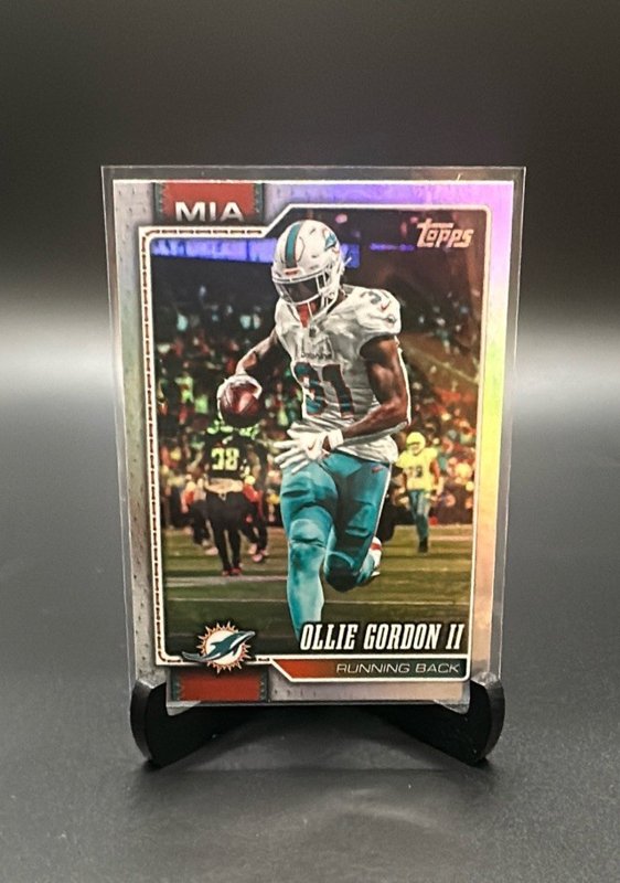 2026 Topps Flagship #124 Ollie Gordon II Rainbow Foil