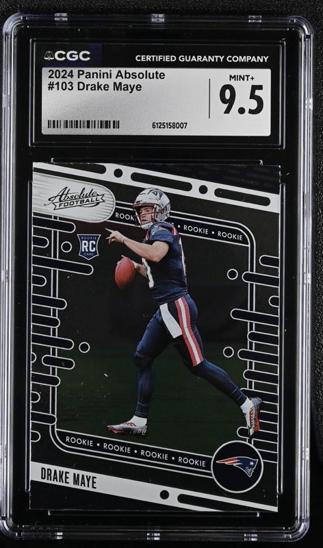 2024 Panini Absolute - Rookies Drake Maye #103 (RC) - CGC 9.5