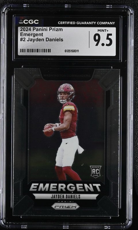 2024 Panini Prizm - Emergent Jayden Daniels #2 (RC) - CGC 9.5
