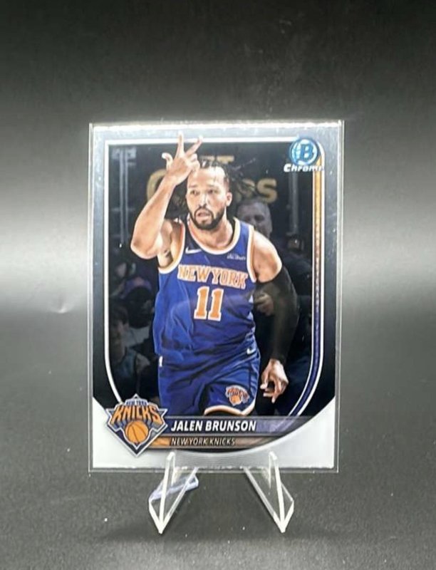 2025-26 Bowman Chrome Basketball - Jalen Brunson #BCV-62 - New York Knicks