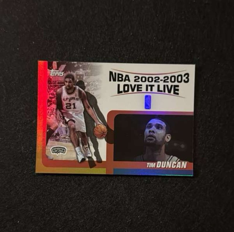 2003-04 Topps - Love It Live Tim Duncan #LL-TD