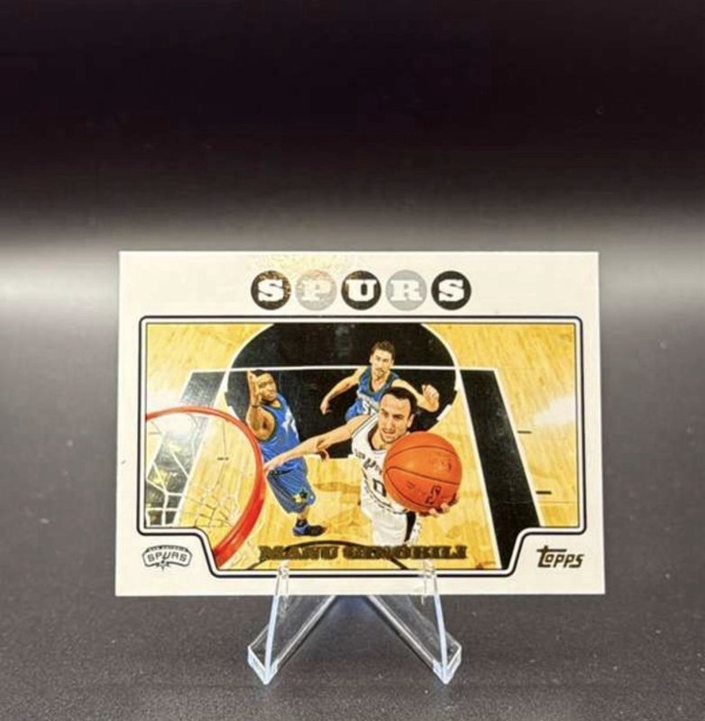 2008-09 Topps Manu Ginobili #63 San Antonio Spurs NBA Basketball Trading Card