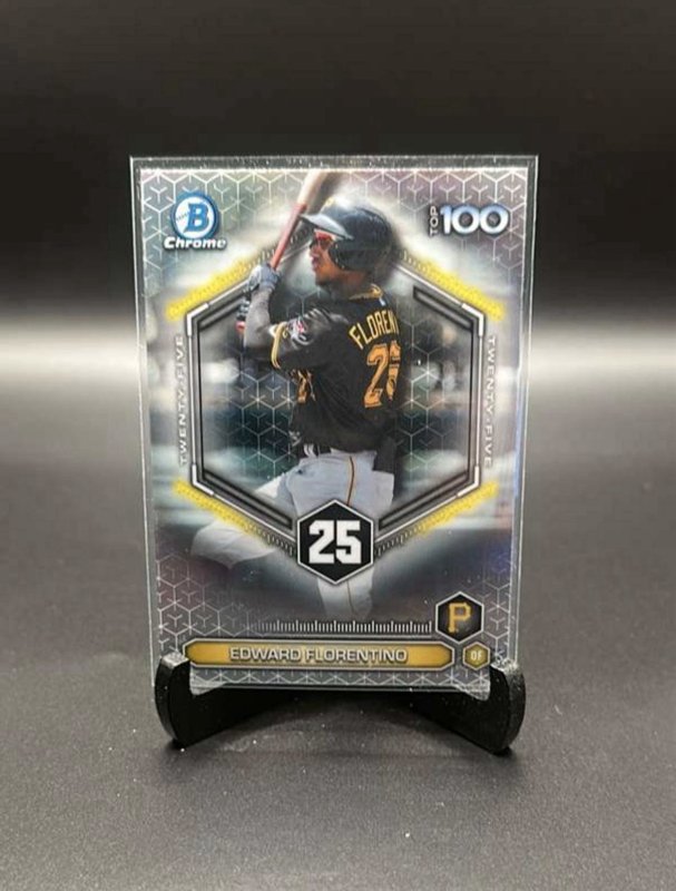 Topps 2026 Bowman Chrome Edward Florentino Top 100 Pittsburgh Pirates #BTP-25