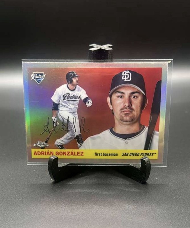 2025 Topps Chrome Platinum Anniversary ADRIAN GONZALEZ Refractor #354 Padres