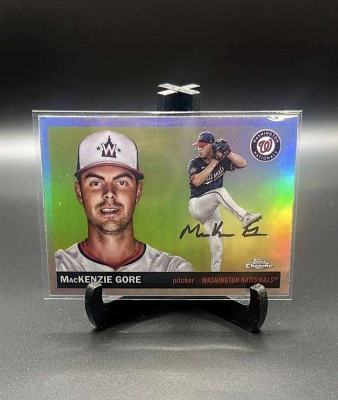 2025 Topps Chrome Platinum Refractor MacKenzie Gore #166 Washington Nationals