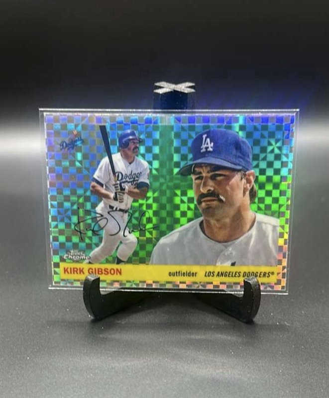 2025 Topps Chrome Platinum Kirk Gibson #496 X-Fractor Dodgers