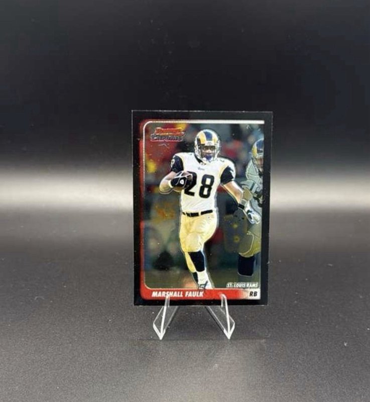 2003 Bowman Chrome Marshall Faulk St. Louis Rams RB #80