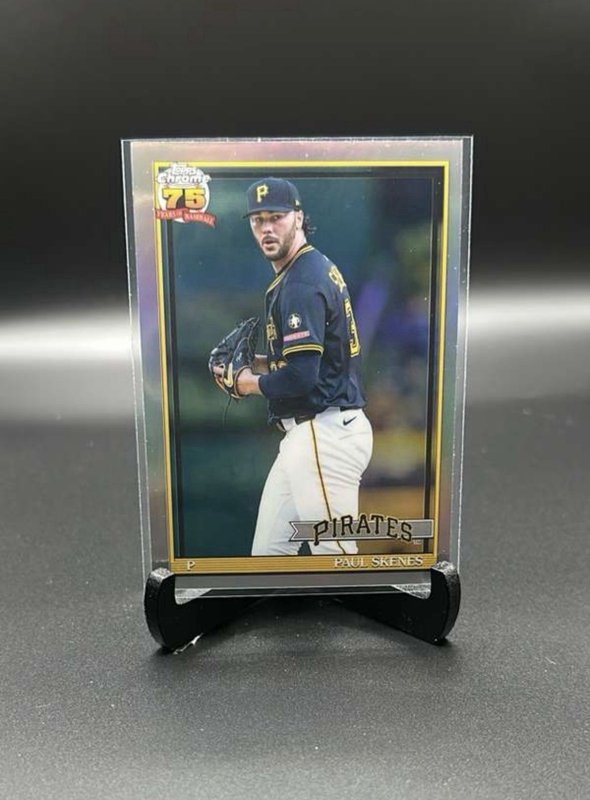2026 Topps Chrome Paul Skenes 75th Anniversary Refractor #91CB-15