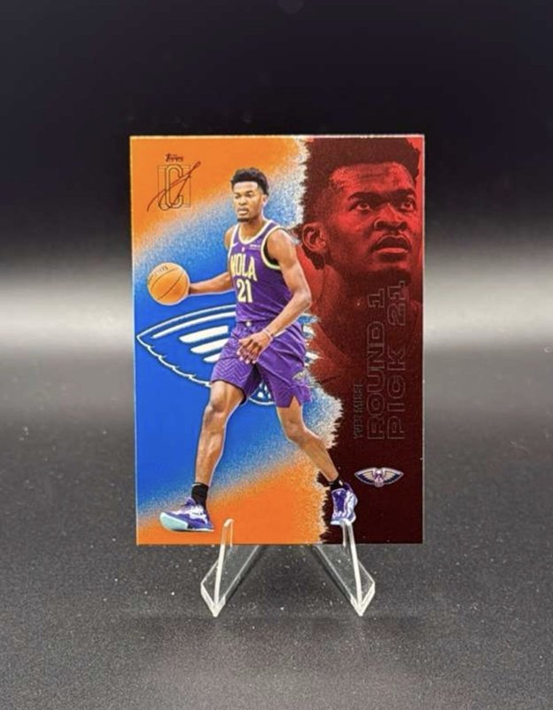 2025 Topps Signature Class Yves Missi Orange Rookie RC SP New Orleans Pelicans