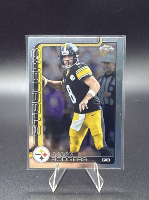 2025 Topps Chrome Aaron Rodgers #255 Pittsburgh Steelers NFL Football