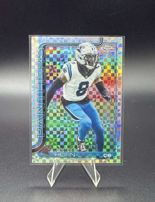 2025 Topps Chrome - Jaycee Horn #41  X-Fractor