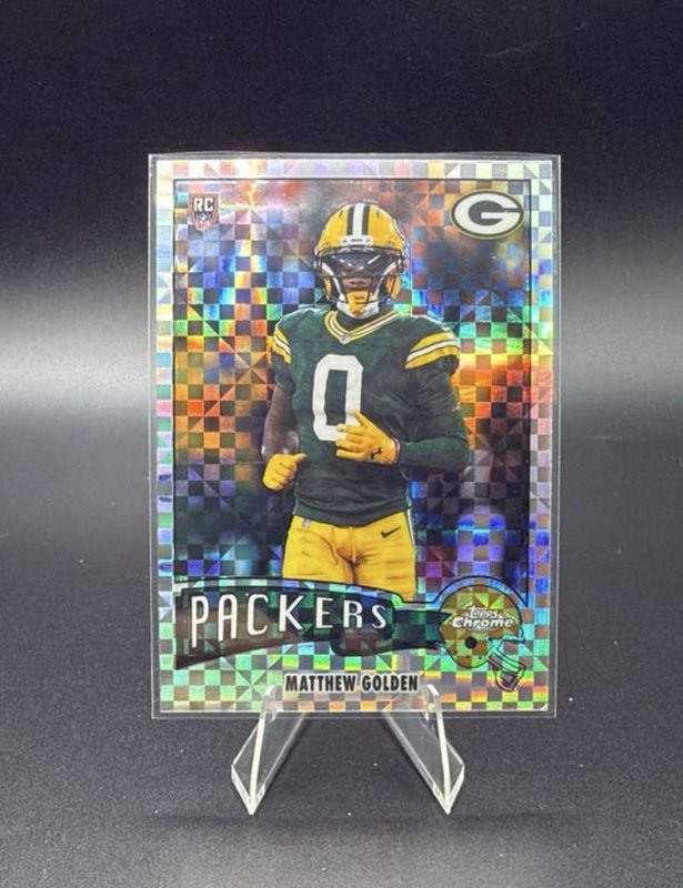 2025 Topps Chrome Matthew Golden RC 1975 Xfractor 🔥💎🔥 Packers