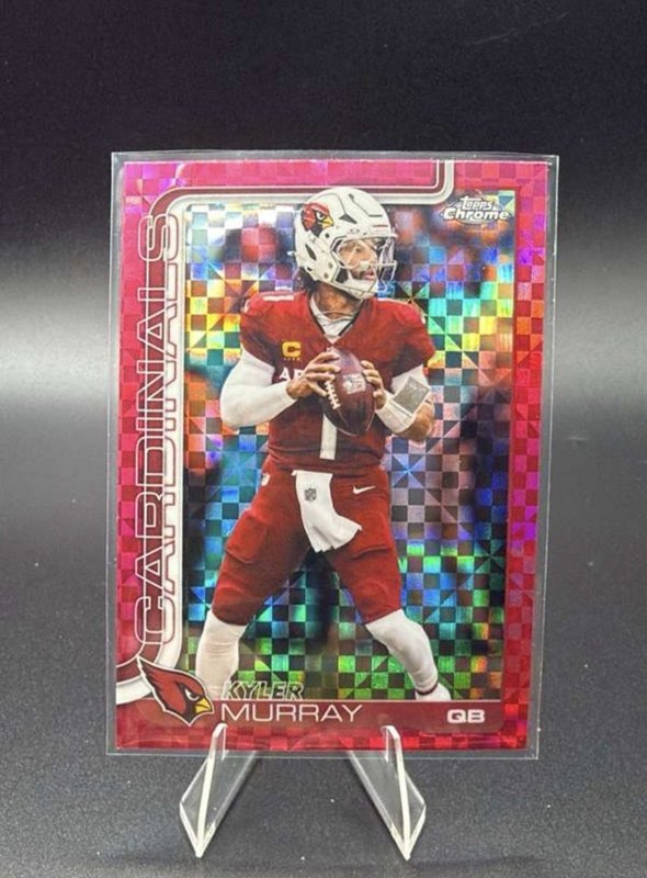 2025 Topps Chrome #5 Kyler Murray HOT PINK X-FRACTOR