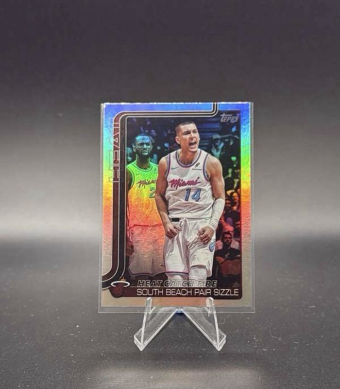 2025-26 Topps - Checklist Andrew Wiggins, Tyler Herro #284 Rainbow Foilboard