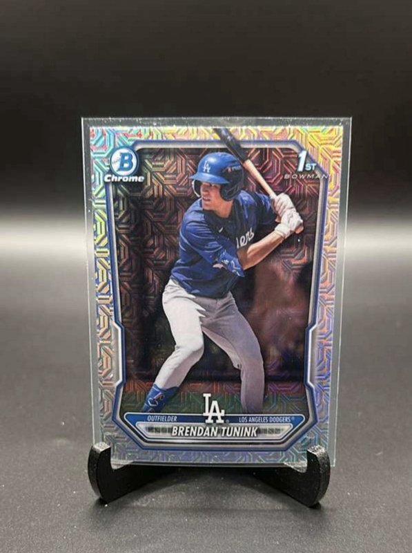 2026 Bowman Chrome Brendan Tunink #BCP-59 Mojo Refractor 1st Bowman Dodgers