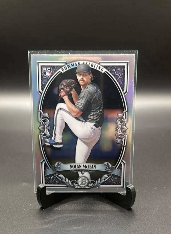 2026 Bowman Nolan McLean Sterling Chrome RC Rookie #BST-8 Mets