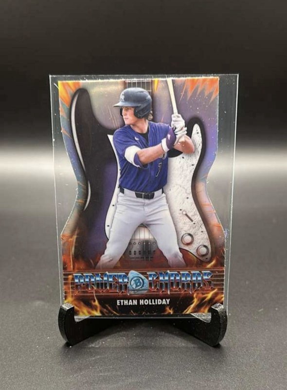 2026 Bowman Chrome #PC-20 Ethan Holliday - Power Chords Die-Cut | Rockies