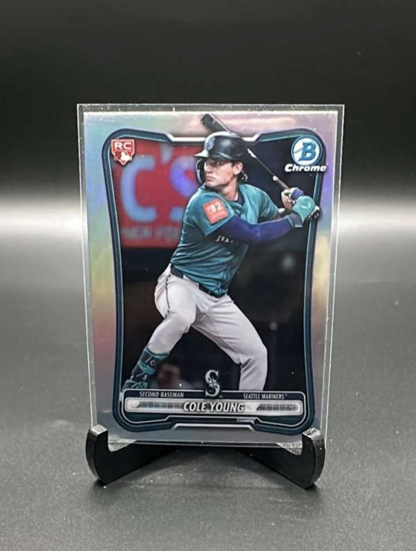 Topps Bowman Chrome 2025 Cole Young RC Seattle Mariners #78  Chrome refractor