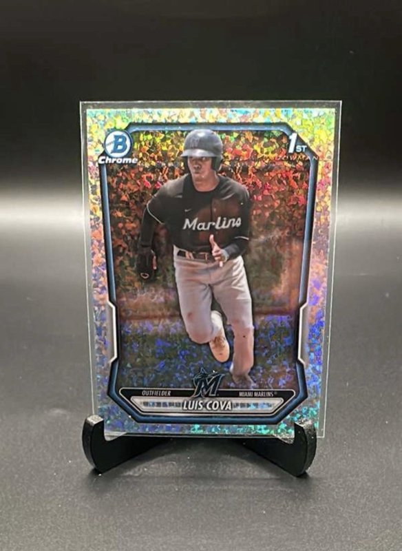 2026 Bowman Chrome Luis Cova Atomic Refractor 1st Bowman Miami Marlins