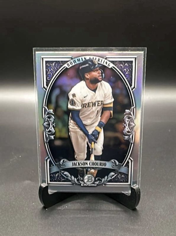 2026 Bowman Jackson Chourio Chrome Sterling Insert Card Milwaukee Brewers
