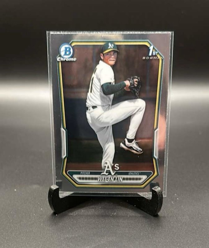 2026 Bowman Chrome Wei-En Lin BCP-125 1st Bowman Chrome Prospect Athletics P