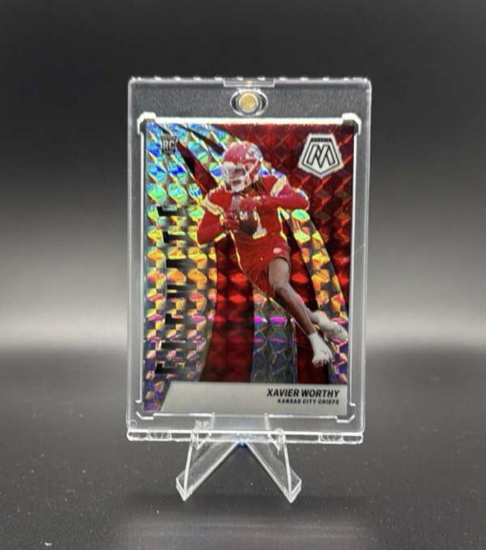 2024 Panini Mosaic - Elevate Xavier Worthy #7 Mosaic Prizm (RC)
