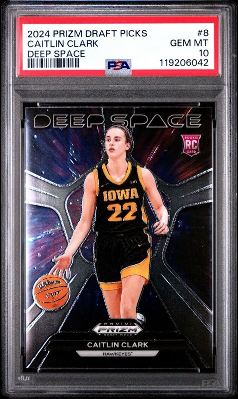 2024-25 Panini Prizm Draft Picks - Deep Space Caitlin Clark #8 (RC)