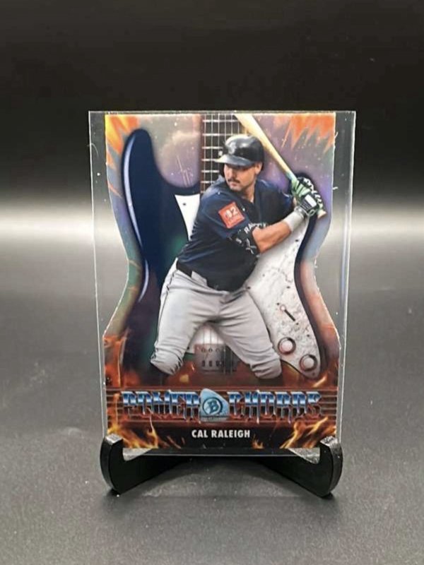 Cal Raleigh Power Chords 2026 Bowman #PC-21 Die Cut Insert Mariners