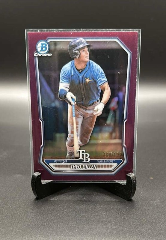 2026 Bowman Chrome Theo Gillen PROSPECT FUCHSIA REFRACTOR #'d /199 Rays