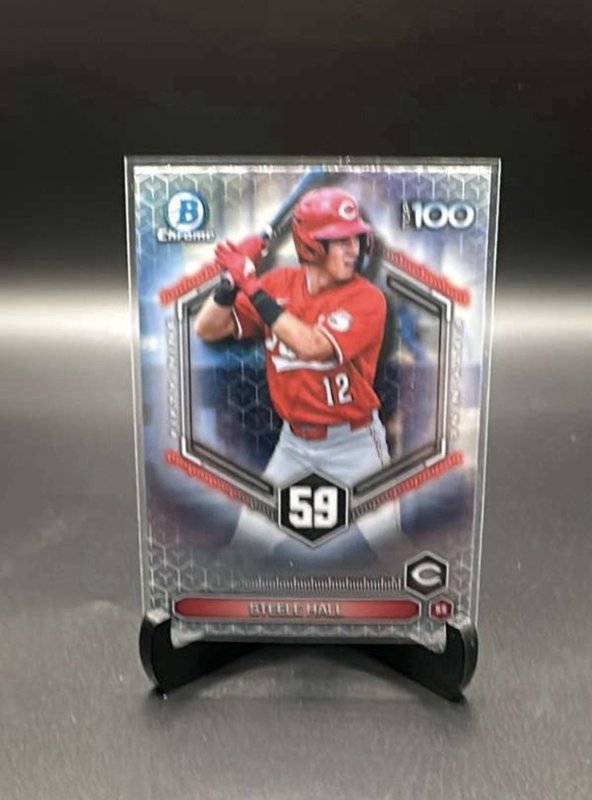 2026 Bowman Chrome Steele Hall  Top 100 Insert Btp-59 Cincinnati Reds