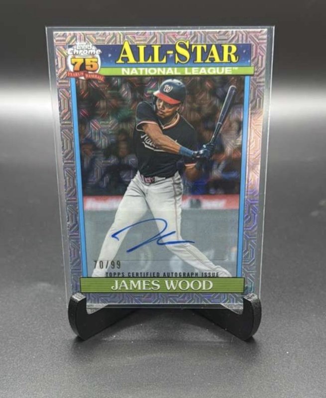 2026 Topps Series 2 James Wood Auto /99 Chrome Mojo 1991 All Star Nationals