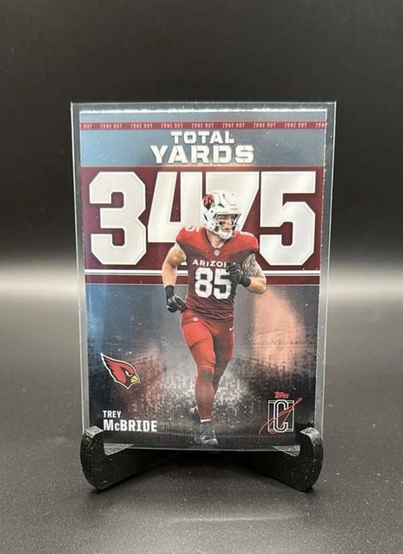 2025 Topps Signature Class Football Trey McBride Zone Out Insert ZO-24 Cardinals