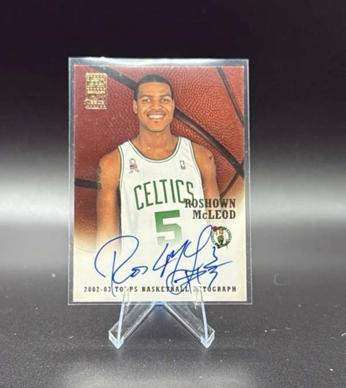 2002-03 Topps Auto Roshown McLeod #TA-RM Auto uk5