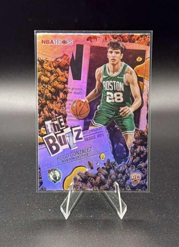 2026 Topps NBA Hoops The Buzz #TB-28 Hugo Gonzalez Rookie Boston Celtics NBA