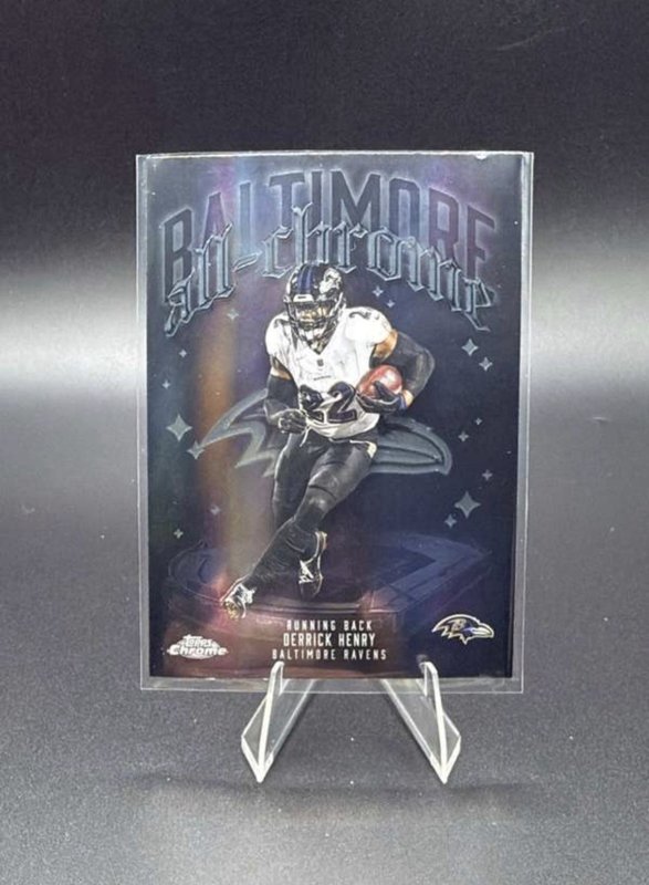 2025 Topps Chrome #ACT-4 Derrick Henry All-Chrome Team Refractor