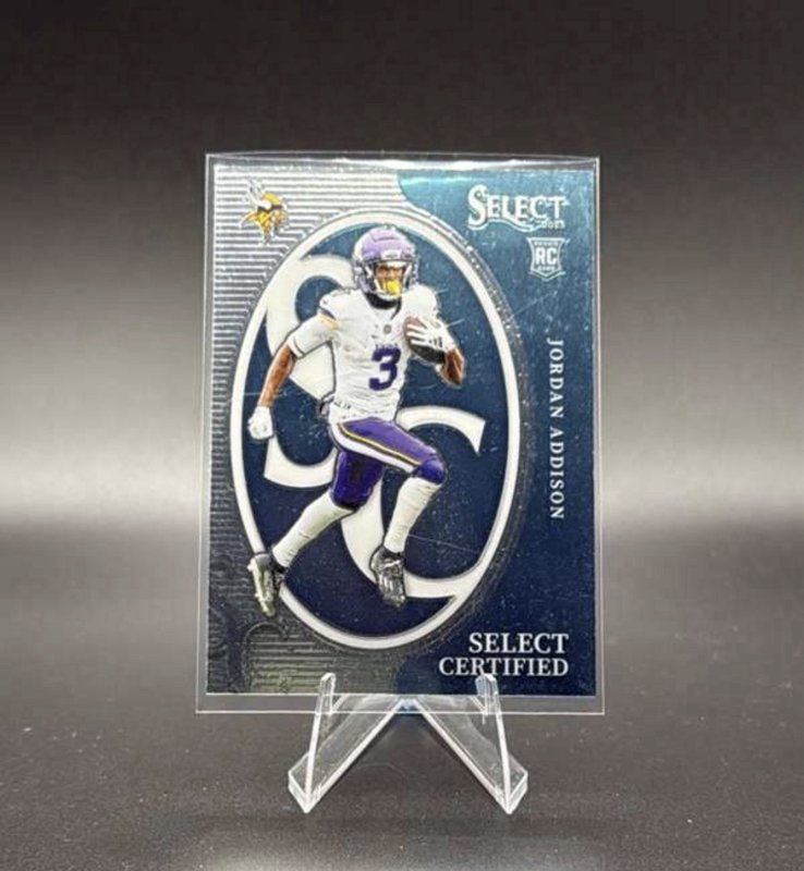 2023 Panini Select - Select Certified Rookies Jordan Addison #CRO-JAD (RC)