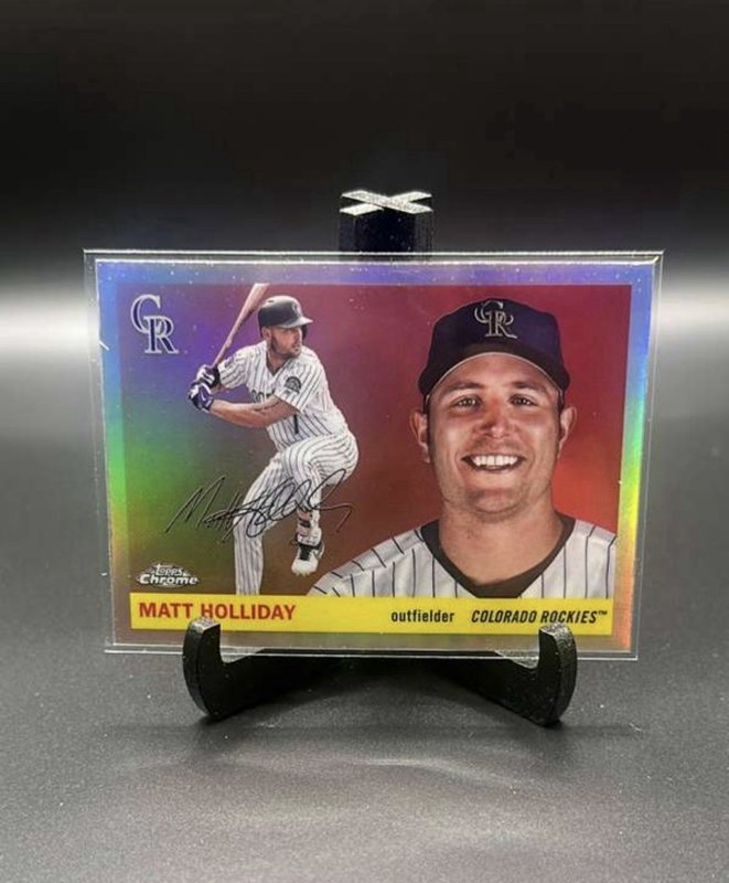 2025 Topps Chrome Platinum Anniversary Matt Holiday #472 Refractor Parallel