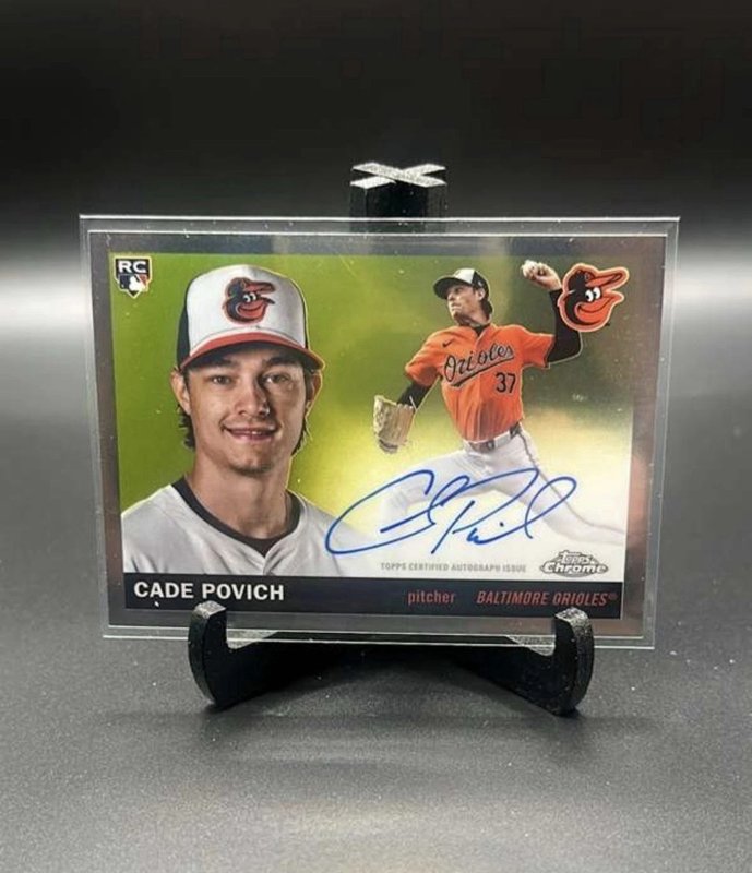 2025 Topps Chrome Platinum - Cade Povich-CPA-CP- Rookie- On Card Auto- Orioles