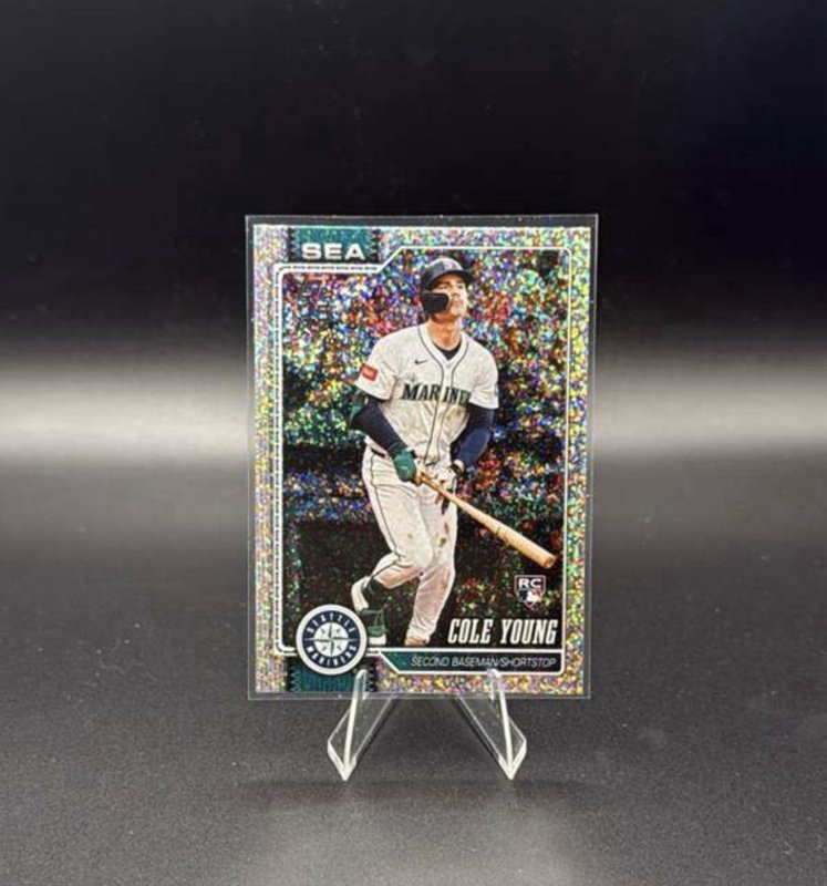 2026 Topps Cole Young RC Confetti SP Mariners #129