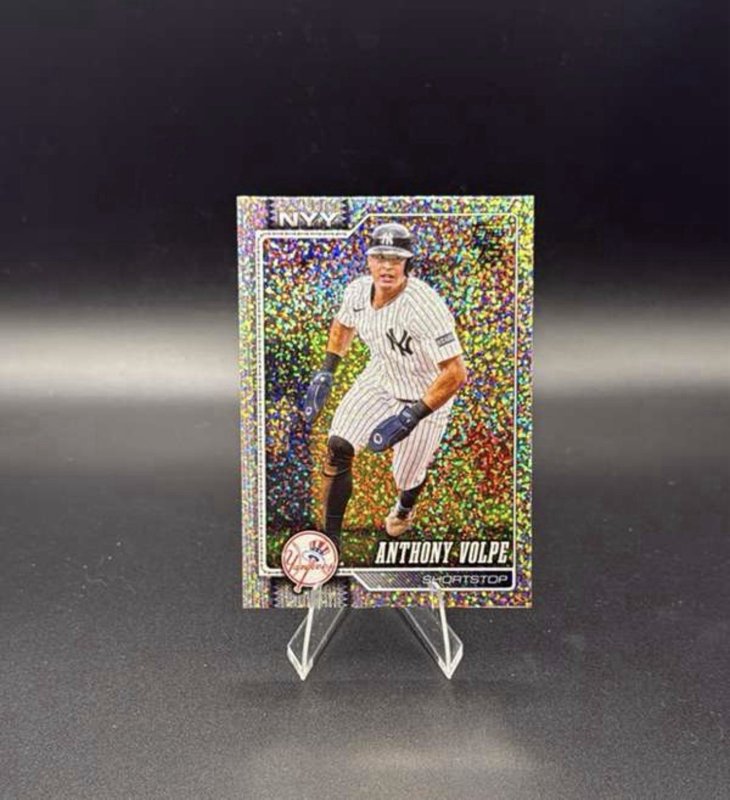 2026 Topps Series 1 Celebration Anthony Volpe Confetti Foil #308 NY Yankees