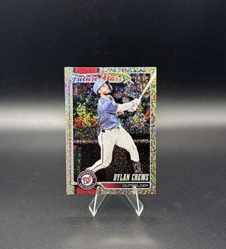 2026 Topps Dylan Crews #86 Silver Confetti Parallel Washington Nationals