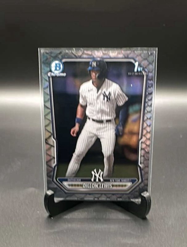 2026 Bowman Dillon Lewis Reptilian Refractor 1st Yankees Rc