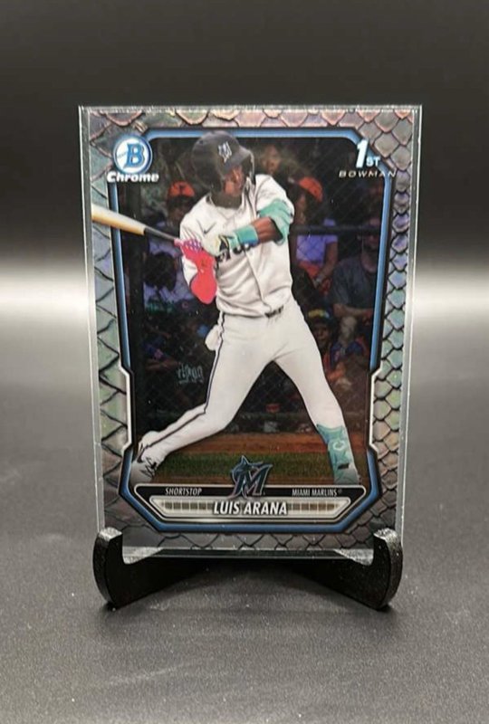 2026 Bowman Luis Arana Chrome Reptilian  BCP-72  Miami Marlins