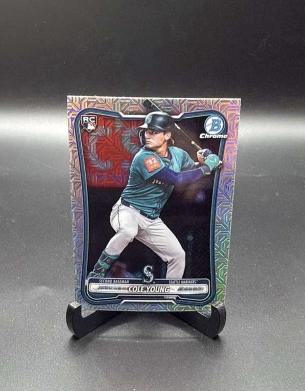 2026 Bowman Baseball Chrome Mojo Parallel Cole Young #78 Mariners RC