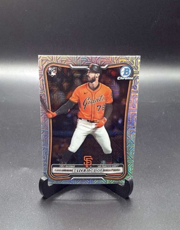 2026 Topps Bowman Chrome Bryce Eldridge Mojo Refractor RC BCP-180 Giants